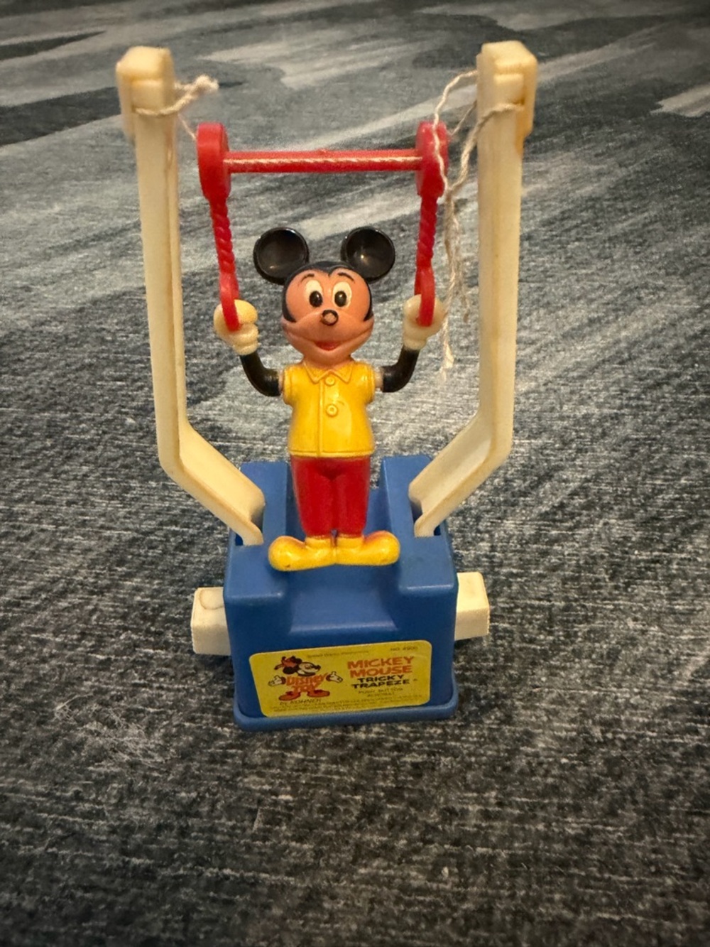 Vintage Mickey Mouse Tricky Trapeze Toy from 1970’s